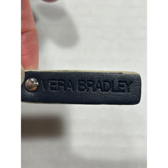 Vera Bradley‎ Accordion Zip Around Navy Blue Laser Cut - Picture 4 of 6